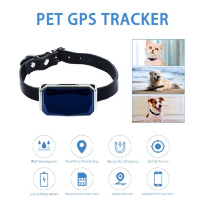 Waterproof 2G Intelligent Portable GPS Pet Collar with Free App – Anti-Lost Dog Tag Tracker